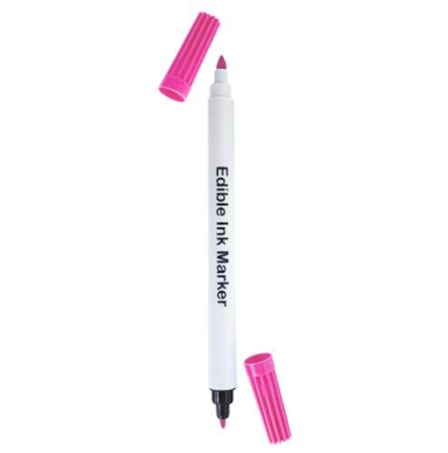 Edible Marker Pen - Pink - Click Image to Close